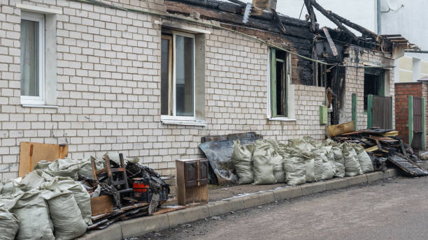 Professional Fire Damage Repair technician working in Bristow, VA